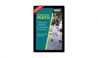 《拥抱数学》的封面是一个小女孩在外面跳着玩