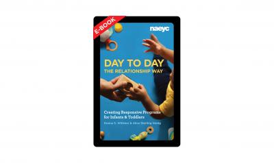 《日复一日的关系之路》封面图片，以成人和儿童的手和积木为特色